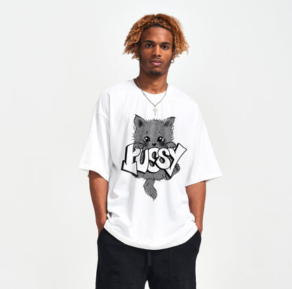 WHITE PU$$Y T-SHIRT