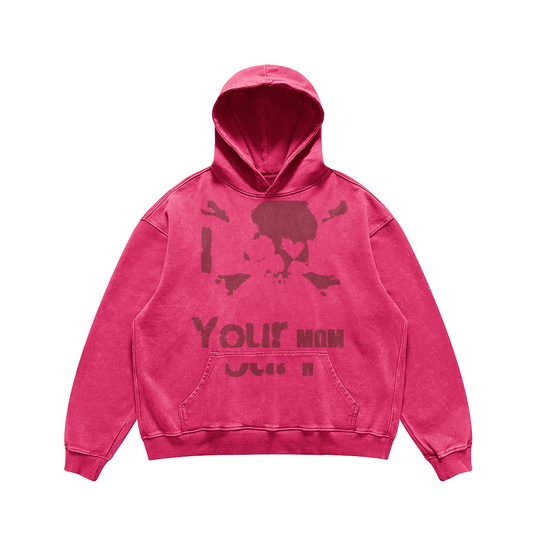 PINK DEATH LOVE HOODIE